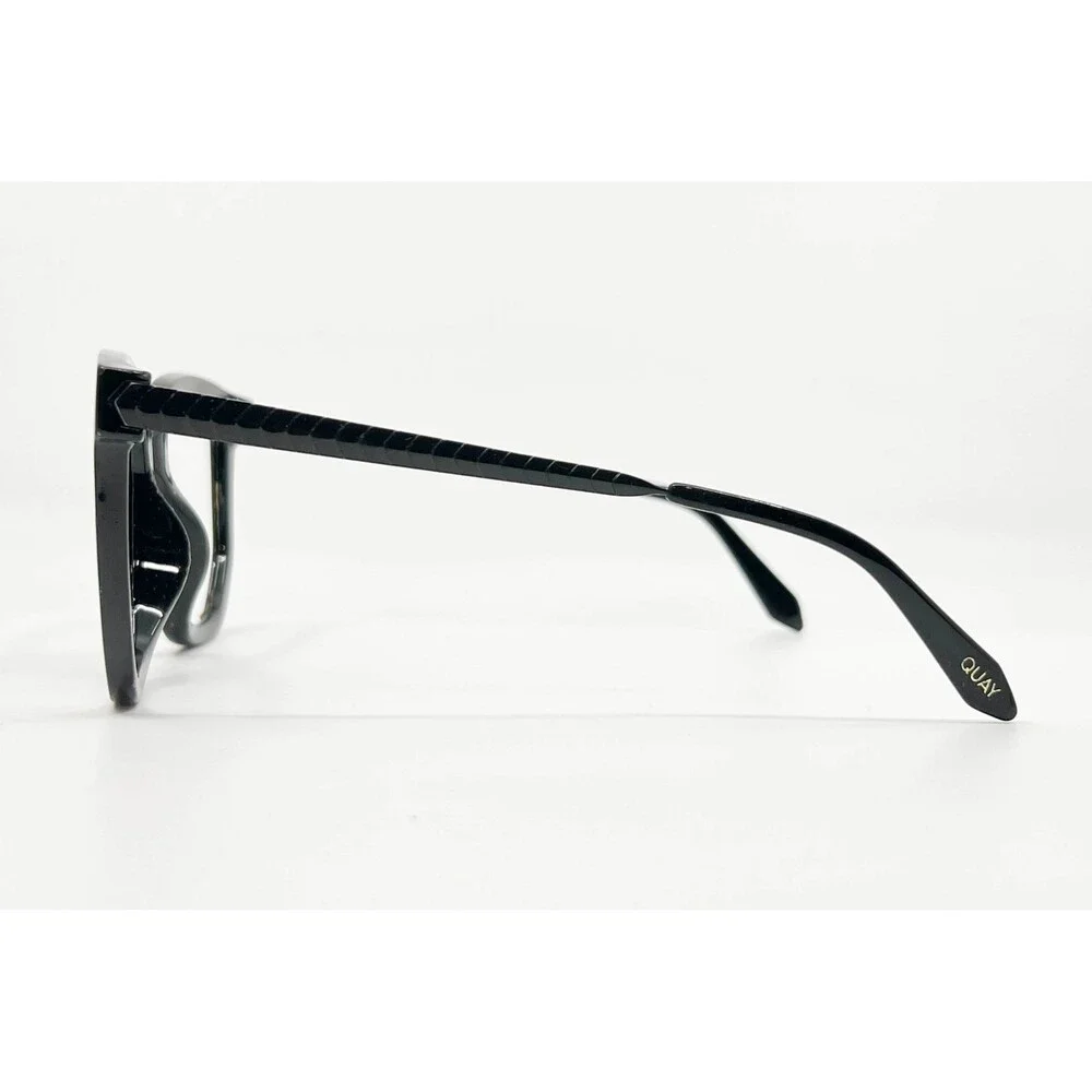 Quay Eyeglasses Womens Black Coffee Run 126 Square Frames